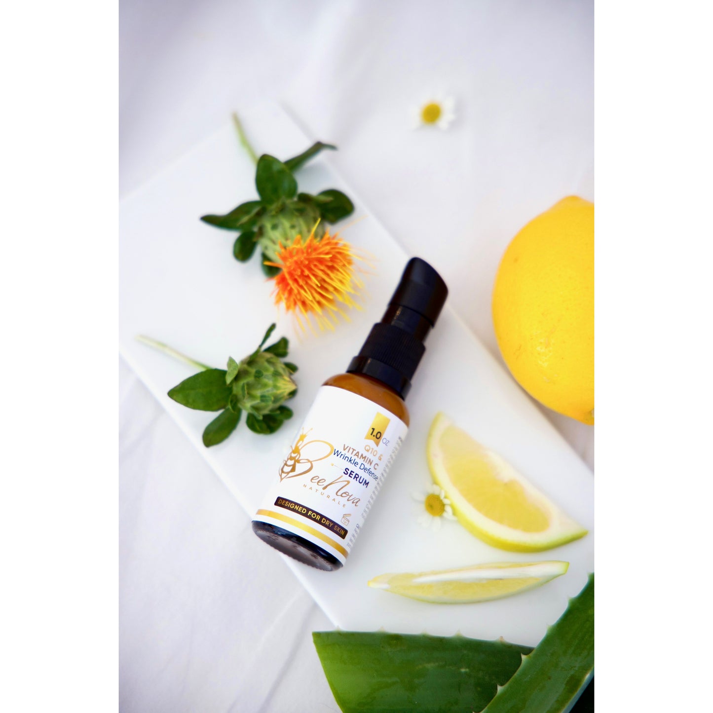 "Q10 & Vitamin C" - Modern, Advanced, Luxurious, Brightening, Moisturizing Serum