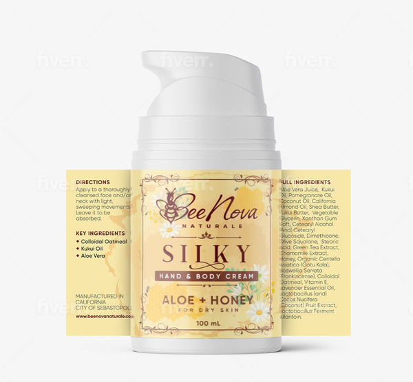 "Silky" - Hand & Body Cream with Colloidal Oatmeal and Aloe Vera Juice