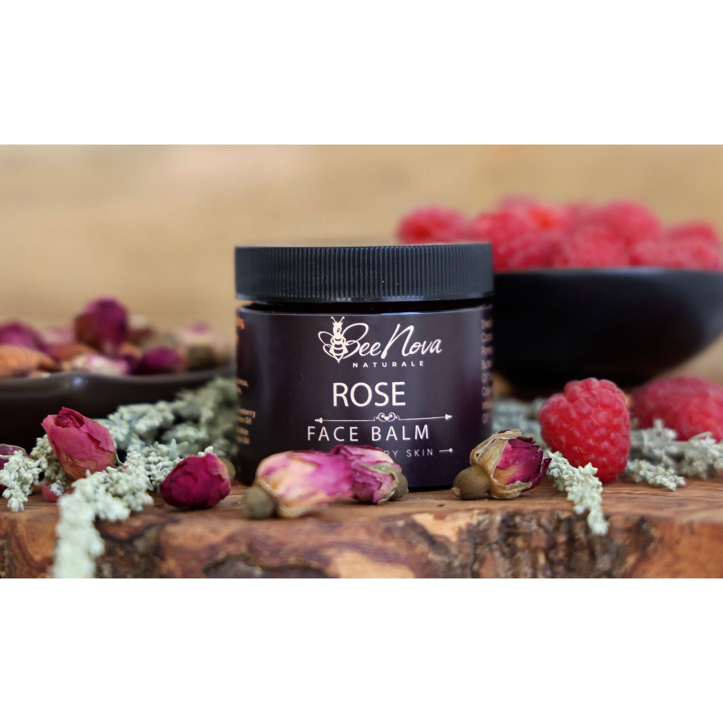 "Rose" - Extreme Moisturizing Vegan Balm  Unique Blend of Natural Oils, Butters and Herbs