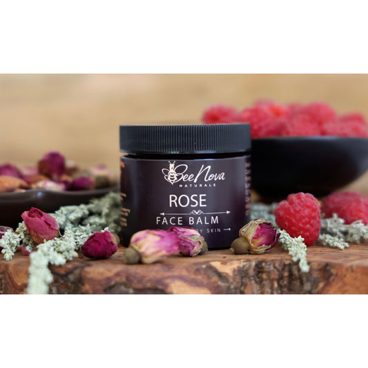 "Rose" - Extreme Moisturizing Vegan Balm  Unique Blend of Natural Oils, Butters and Herbs