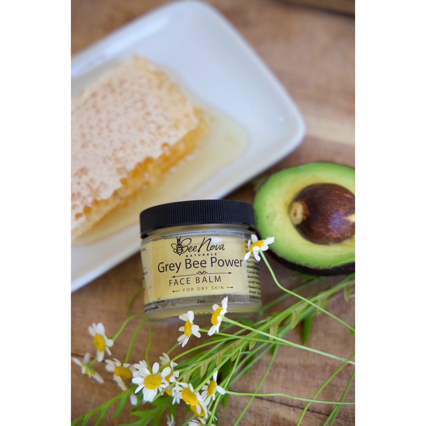 "Grey Bee Power"- anti-inflammatory, anti-bacterial, deep healing salve