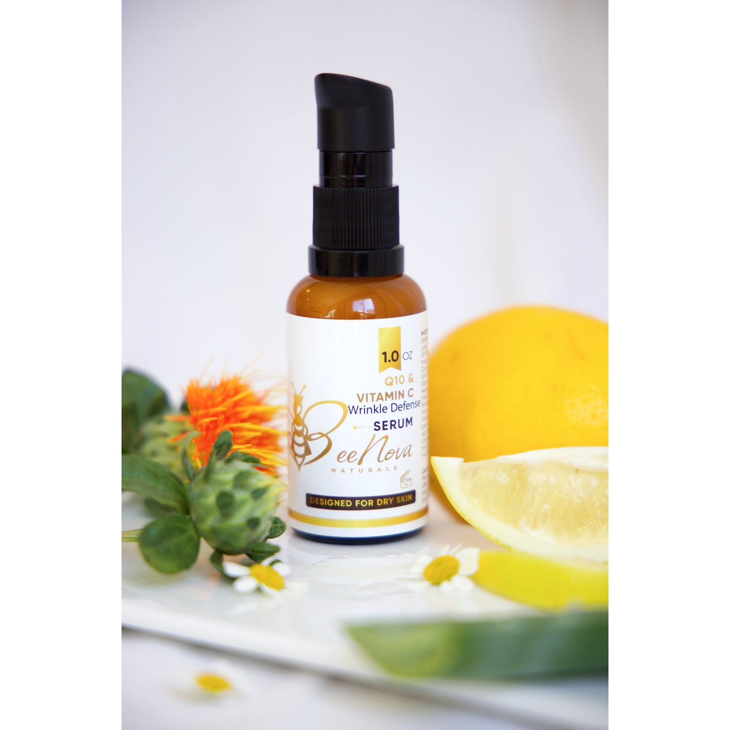 "Q10 & Vitamin C" - Modern, Advanced, Luxurious, Brightening, Moisturizing Serum