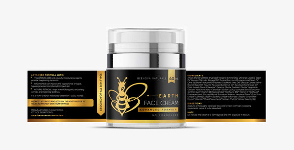 "Earth" - Deep Face Moisturizer With Hyaluronic Acid, Vitamins, Fruit Extracts