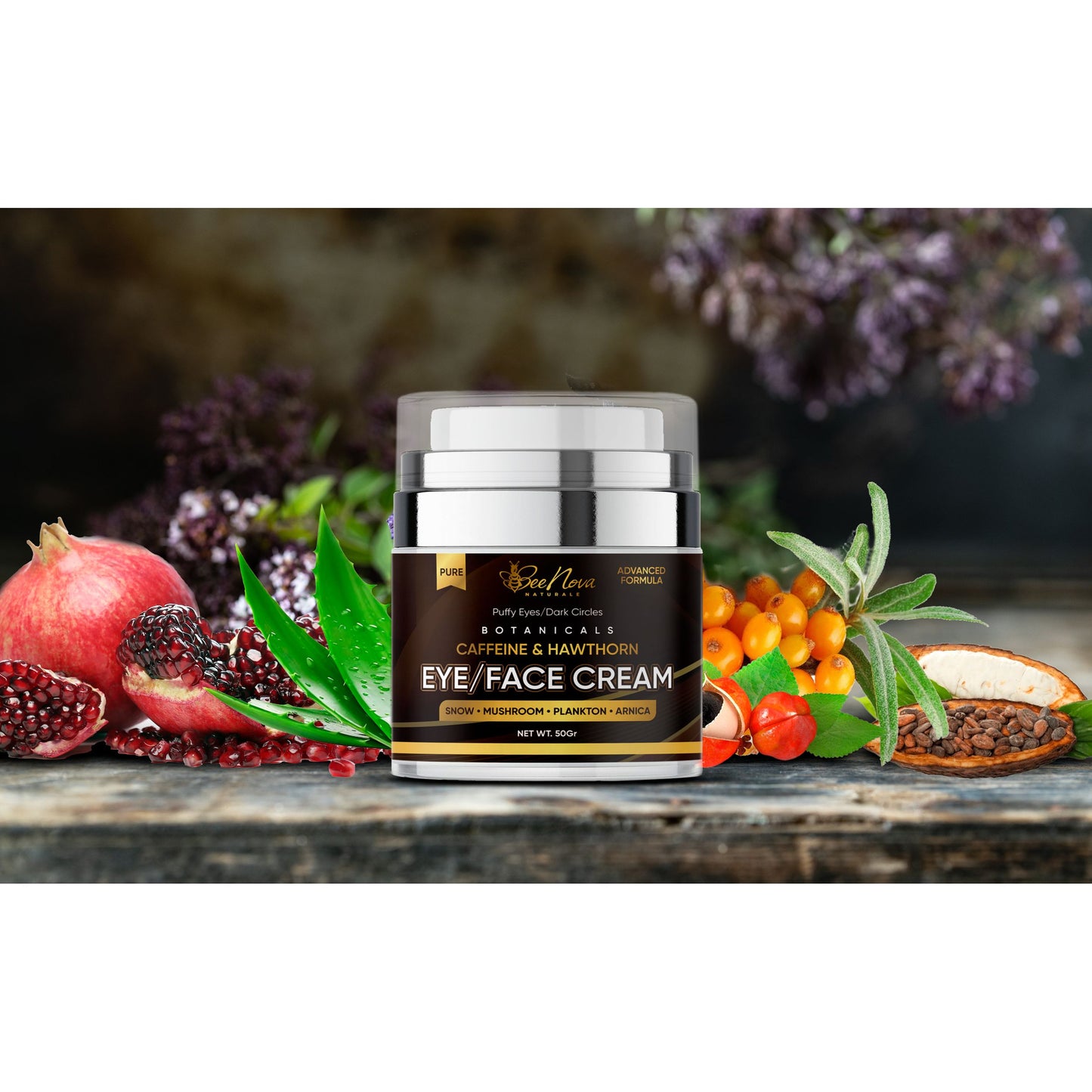 Caffeine & Hawthorn Eye/Face Cream(Reformulated) Designed for puffy eyes/dark circles